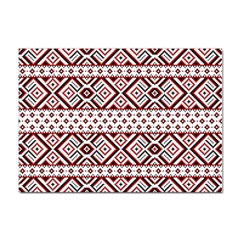 Illustration Of Ukrainian Folk Seamless Pattern Ornament Sticker A4 (10 Pack) by Grandong