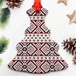 Illustration Of Ukrainian Folk Seamless Pattern Ornament Christmas Tree Ornament (Two Sides) Front