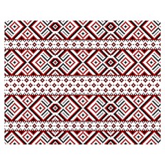 Illustration Of Ukrainian Folk Seamless Pattern Ornament Premium Plush Fleece Blanket (medium) by Grandong