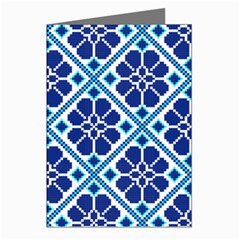 Illustration Of Ukrainian Folk Seamless Pattern Ornament Ethnic Ornament Greeting Cards (pkg Of 8)