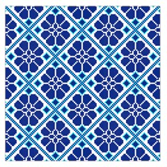 Illustration Of Ukrainian Folk Seamless Pattern Ornament Ethnic Ornament Square Satin Scarf (36  X 36 ) by Grandong