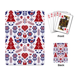 Scandinavian Folk Seamless Pattern Playing Cards Single Design (rectangle)