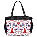 Scandinavian Folk Seamless Pattern Oversize Office Handbag (2 Sides) Front