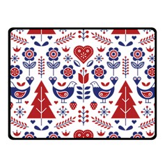 Scandinavian Folk Seamless Pattern Fleece Blanket (small) by Grandong