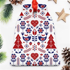 Scandinavian Folk Seamless Pattern Ornament (bell)