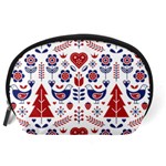 Scandinavian Folk Seamless Pattern Accessory Pouch (Large) Back