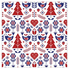 Scandinavian Folk Seamless Pattern Lightweight Scarf  by Grandong