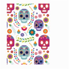 Mexican Floral With Skull Seamless Pattern Large Garden Flag (two Sides) by Grandong