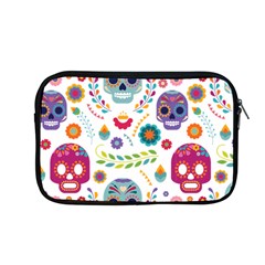 Mexican Floral With Skull Seamless Pattern Apple Macbook Pro 13  Zipper Case by Grandong