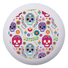 Mexican Floral With Skull Seamless Pattern Dento Box With Mirror by Grandong