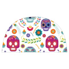 Mexican Floral With Skull Seamless Pattern Anti Scalding Pot Cap by Grandong