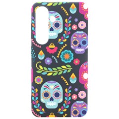 Mexican Floral With Skull Seamless Pattern Samsung Galaxy S24 6 2 Inch Black Tpu Uv Case by Grandong