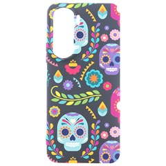 Mexican Floral With Skull Seamless Pattern Samsung Galaxy S24 Plus 6 7 Inch Black Tpu Uv Case by Grandong