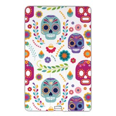 Mexican Floral With Skull Seamless Pattern Name Card Style Usb Flash Drive by Grandong