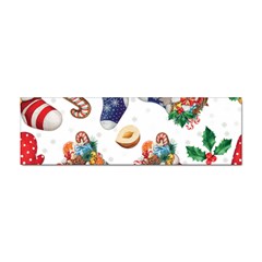 Christmas Socks Gloves Candy Cane Stocking Seamless Sticker Bumper (10 Pack)