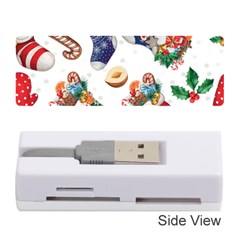 Christmas Socks Gloves Candy Cane Stocking Seamless Memory Card Reader (stick)