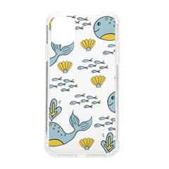 Whale Cartoon Whale Seamless Cartoon Character Animals Leaf Iphone 11 Tpu Uv Print Case by Grandong