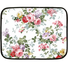 Floral Elements Peony Chinese Rose Two Sides Fleece Blanket (mini) by Grandong