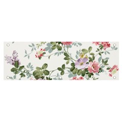 Floral Elements Peony Chinese Rose Banner And Sign 6  X 2 