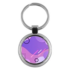 Colorful Labstract Wallpaper Theme Key Chain (round)