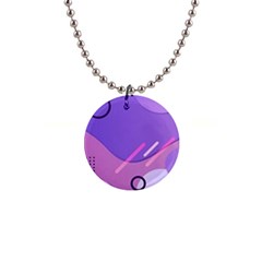 Colorful Labstract Wallpaper Theme 1  Button Necklace