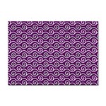 Violet White Pattern Sticker A4 (10 pack) Front