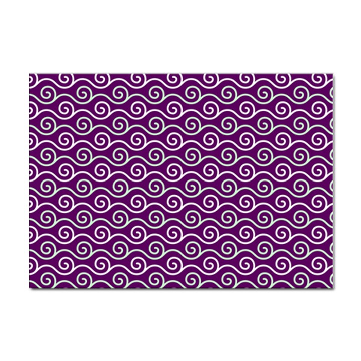 Violet White Pattern Sticker A4 (10 pack)