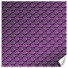 Violet White Pattern Canvas 12  X 12  by ytdream