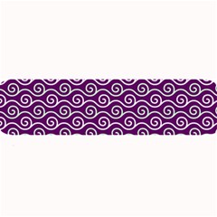 Violet White Pattern Large Bar Mat by ytdream