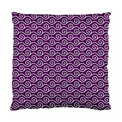 Violet White Pattern Standard Cushion Case (two Sides) by ytdream