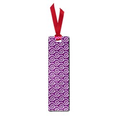 Violet White Pattern Small Book Marks