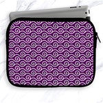 Violet White Pattern Apple iPad 2/3/4 Zipper Cases Front