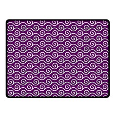 Violet White Pattern Two Sides Fleece Blanket (small) by ytdream