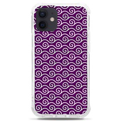 Violet White Pattern Iphone 12 Mini Tpu Uv Print Case	 by ytdream