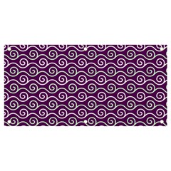 Violet White Pattern Banner And Sign 4  X 2  by ytdream