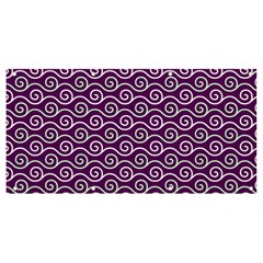 Violet White Pattern Banner And Sign 8  X 4  by ytdream