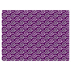 Violet White Pattern Two Sides Premium Plush Fleece Blanket (baby Size) by ytdream