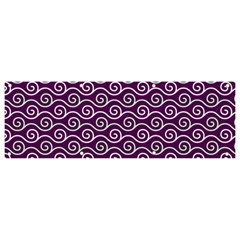 Violet White Pattern Banner And Sign 9  X 3  by ytdream