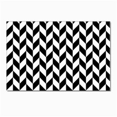 Black And White Pattern Postcard 4 x 6  (pkg Of 10) by ytdream