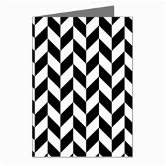 Black And White Pattern Greeting Cards (pkg Of 8)