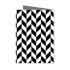 Black And White Pattern Mini Greeting Cards (pkg Of 8)