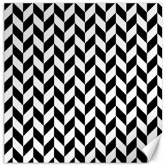 Black And White Pattern Canvas 12  X 12  by ytdream