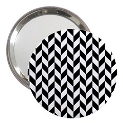 Black And White Pattern 3  Handbag Mirrors by ytdream