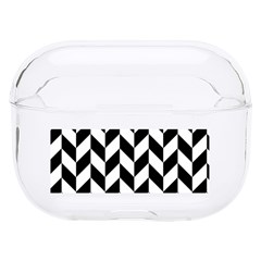 Black And White Pattern Hard Pc Airpods Pro Case by ytdream