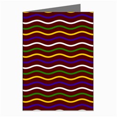 Multicolor Wave Pattern Greeting Cards (pkg Of 8)