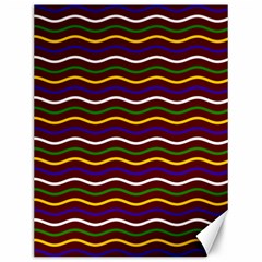 Multicolor Wave Pattern Canvas 12  X 16  by ytdream