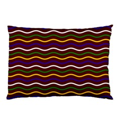 Multicolor Wave Pattern Pillow Case by ytdream