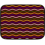 Multicolor Wave Pattern Two Sides Fleece Blanket (Mini) 35 x27  Blanket Front