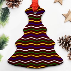 Multicolor Wave Pattern Ornament (christmas Tree) 