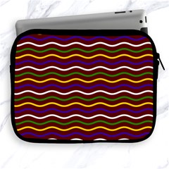 Multicolor Wave Pattern Apple Ipad 2/3/4 Zipper Cases by ytdream